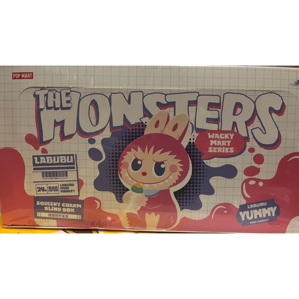 FULL CASE - The Monsters Wacky Mart Series Squishy Charm Blind Boxes